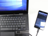 The Mirabook sports an aluminum chassis and a retractable USB cable. (Source: Brad Linder/Liliputing)