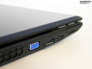 A HDMI port, as well as a eSATA/USB (combined) port are included among the range of connections offered by the laptop.