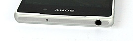 Top: Five-pin stereo jack, microphone