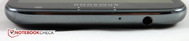 Top: Microphone, headphone