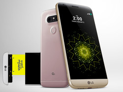 The LG G5 is available in silver, titan, pink and gold.