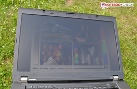 The ThinkPad T530 in the shade...