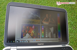 Das Inspiron 15R SE im Schatten ...