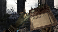 The gas mask steams up easily.