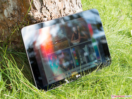The likelihood that the tablet will get too warm increases in the sun.