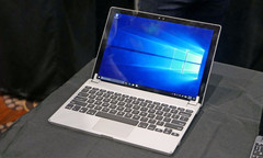 The aluminum construction and backlight give the Brydge keyboard a premium look. (Source: Laptop Mag)