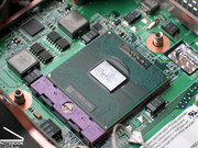 As long as Bios and Main board are ready for the usage of Penryn CPUs, the chip can simply be inserted and the notebook reassembled.