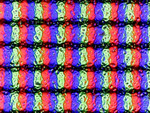 RGB pixels and anti-glare coating
