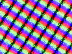 Pixel grid and matte surface