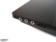The 15 inch notebook has a total of 4 USB ports.