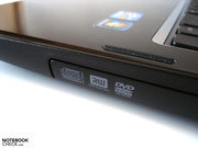A conventional DVD burner serves as the optical drive.