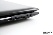 HDMI, 2 x USB 2.0 and the audio ports round off the left-hand side.