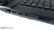 The 17-incher features five USB ports (2x USB 3.0).