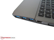 All three USB 3.0 ports are next to each other.