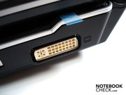 You barely ever find a DVI connection in notebooks nowadays.