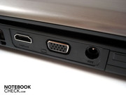 HDMI, VGA and DC-in are on the rear.