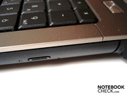 The eject button of the optical drive is somewhat tricky to use.