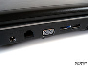 The extensive variety of ports is commensurate with a desktop computer.
