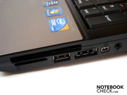 Other ports could be obstructed when the ExpressCard slot is occupied.