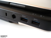 Two USB 3.0 ports deserve high praise.
