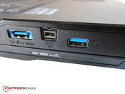 A total of three USB 3.0 ports are available.