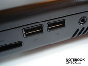 The Alienware M17x has an opulent total of five USB 2.0 ports
