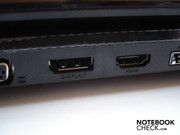 The display port and HDMI have been conceived for connecting external displays