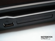 USB 2.0 and a slot for 54mm ExpressCards on the right