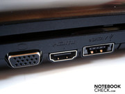 In return, the VGA, HDMI and eSATA/USB 2.0 combo are placed too far front.