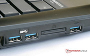 On the left side: 2 up-to-date USB 3.0 slots.