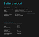 Powercfg batteryreport
