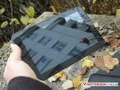 ... is very reflective outdoors. But ...