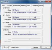 System info CPUZ Cache