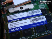 A maximum of eight GB DDR3 RAM can be installed.