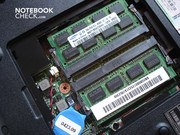 Position of the 4 GByte RAM (2x2 GByte)