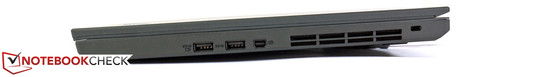 Right side: USB 3.0 with charging, USB 3.0, Mini-DisplayPort, Kensington slot