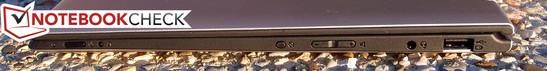 Right: Power button, Lenovo OneKey Recovery, Screen rotation lock, Volume rocker, 3.5 mm combo, Powered USB 2.0