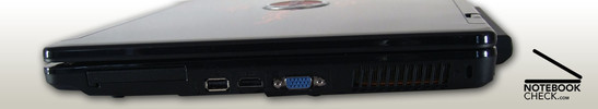 Right Side: ExpressCard/54, USB 2.0, Fan, Firewire