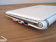 The Samsung NC10 only offers the basic netbook connection configuration, such as USB, VGA and audio ports.