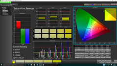 CalMAN Saturation Sweeps before calibration