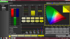 CalMAN - Color saturation (calibrated)