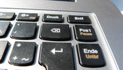 The very small backspace key is very annoying.