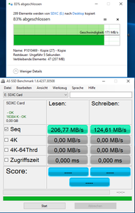 Speedy SD reader: 171 MB/s while copying JPG