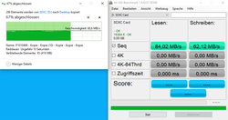 Average performance of the SD-card reader (Toshiba Exceria Pro UHS-II).