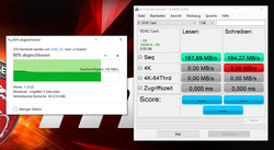 Transfer rates SD-card reader