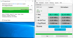 Transfer rates SD reader (Toshiba Exceria Pro UHS-II)