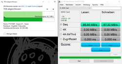 Average card-reader performance (Toshiba Exceria Pro SDXC 64 GB UHS-II)