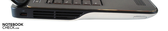 Left: USB 2.0, cardreader