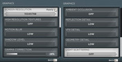 Low settings