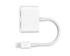 Thanks to the missing audio jack on the iPhone 7 Belkin can sell you an adapter.